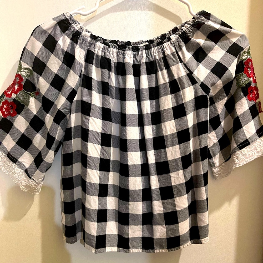 Girls plaid shirt